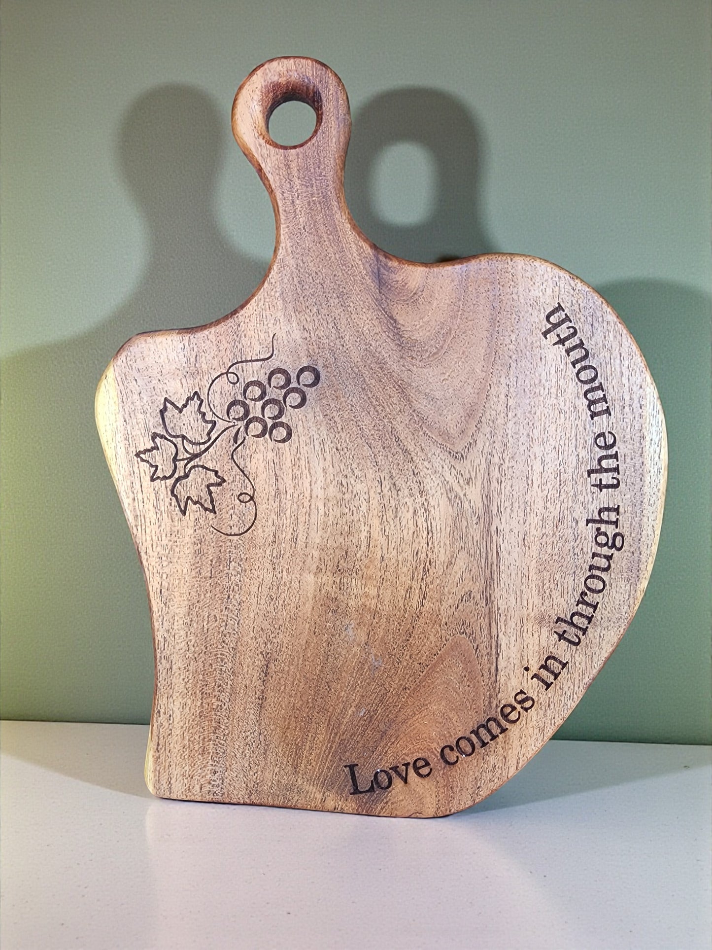 Handcrafted Mesquite wood Cutting Board - Natural Edge