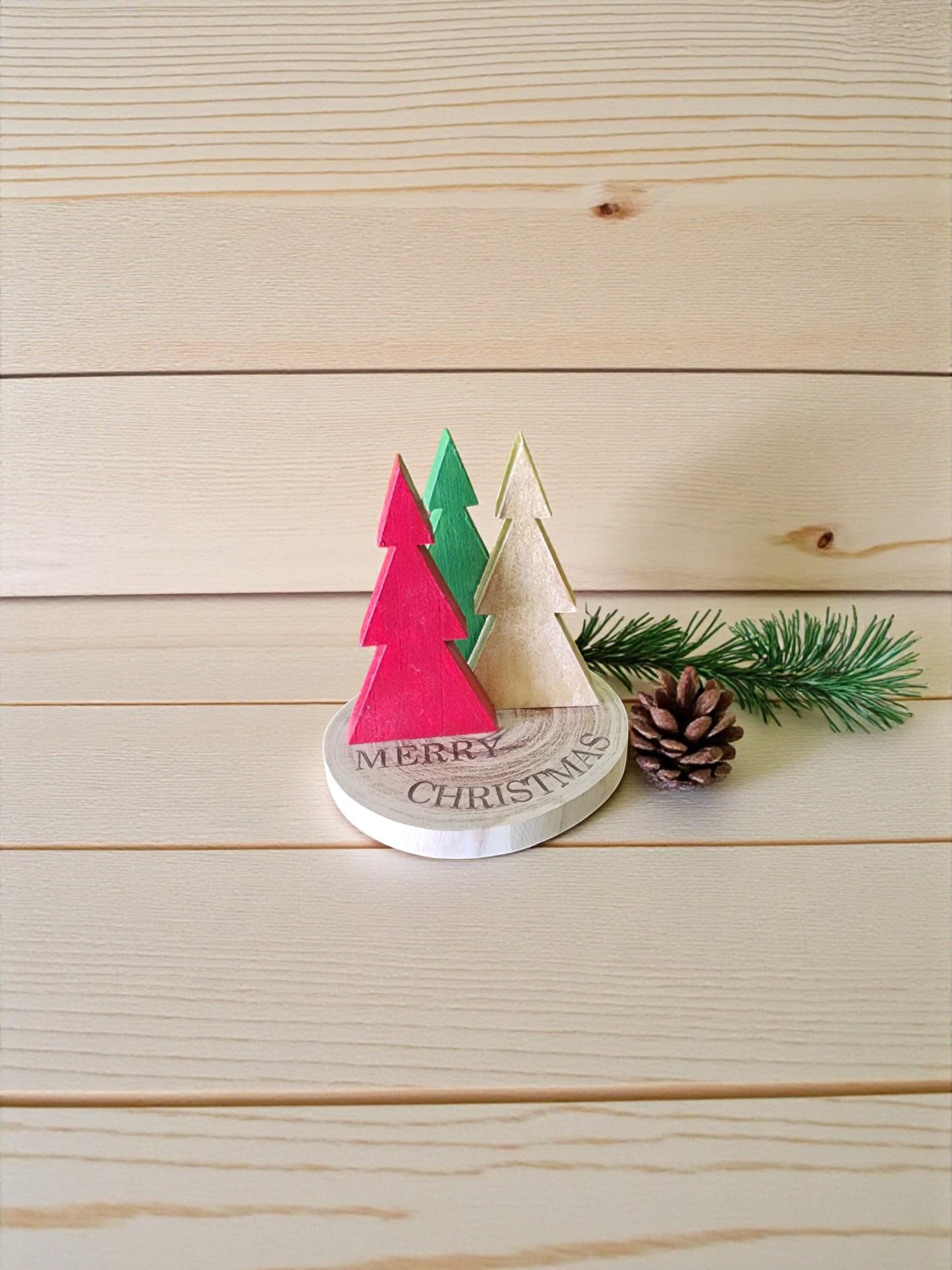 Handmade Wood Mini Christmas Tree