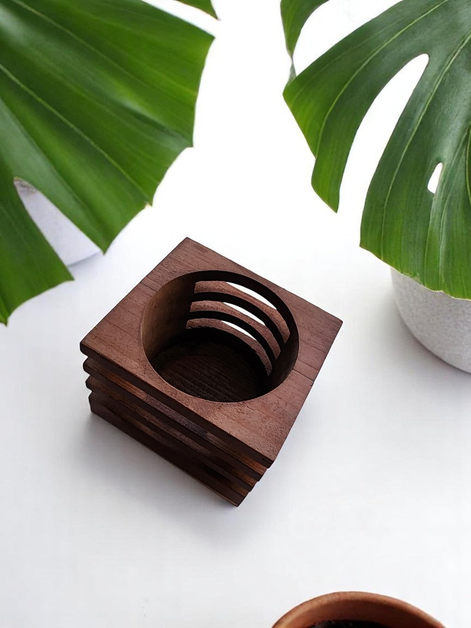 Handmade  Wood   1 - Tea Light Holder