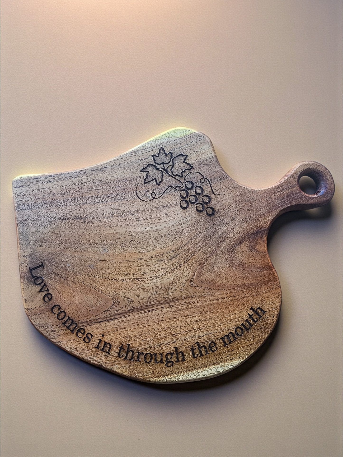 Handcrafted Mesquite wood Cutting Board - Natural Edge