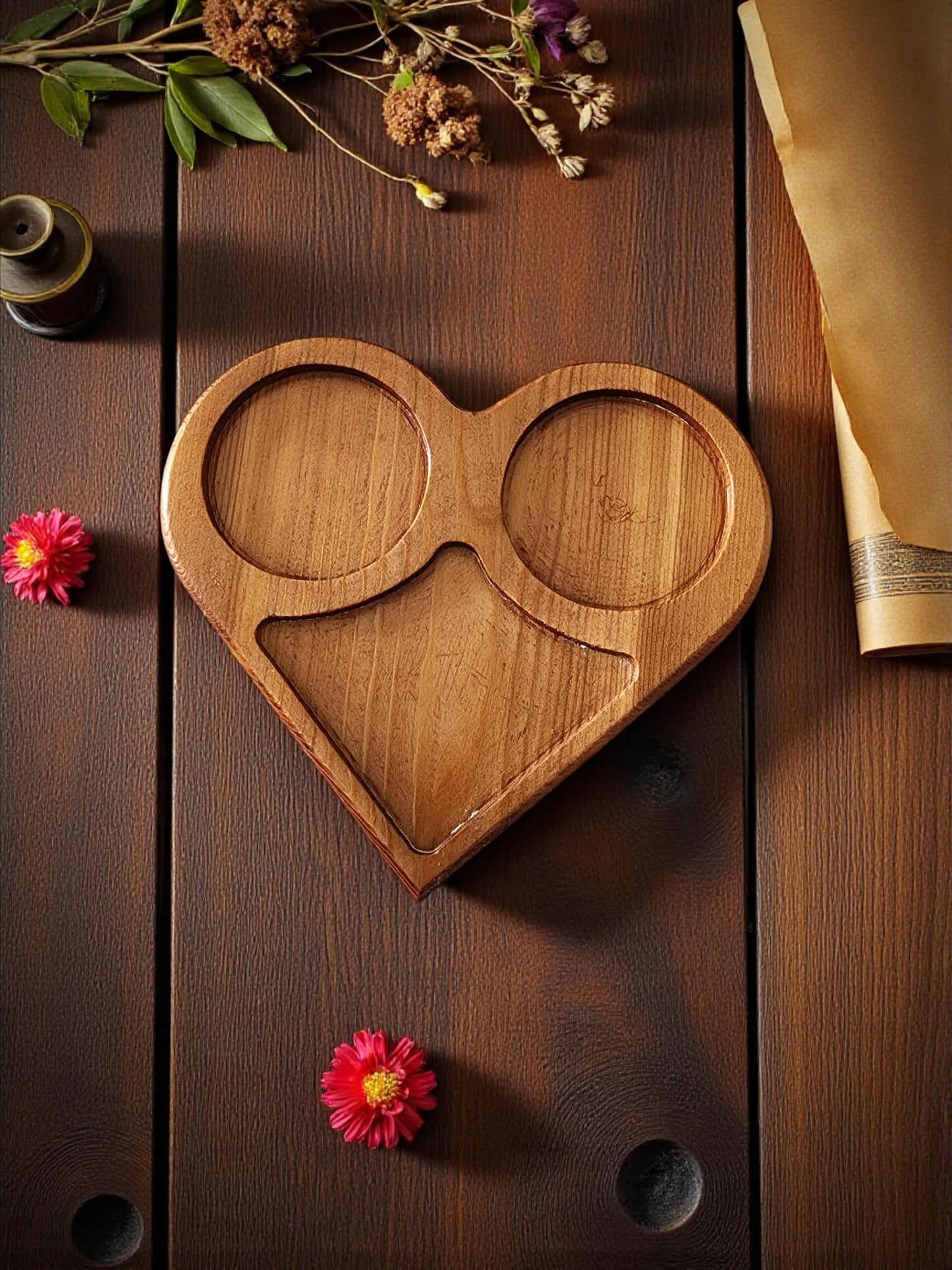 Engraved Wood Coffee & Tea Serving Board