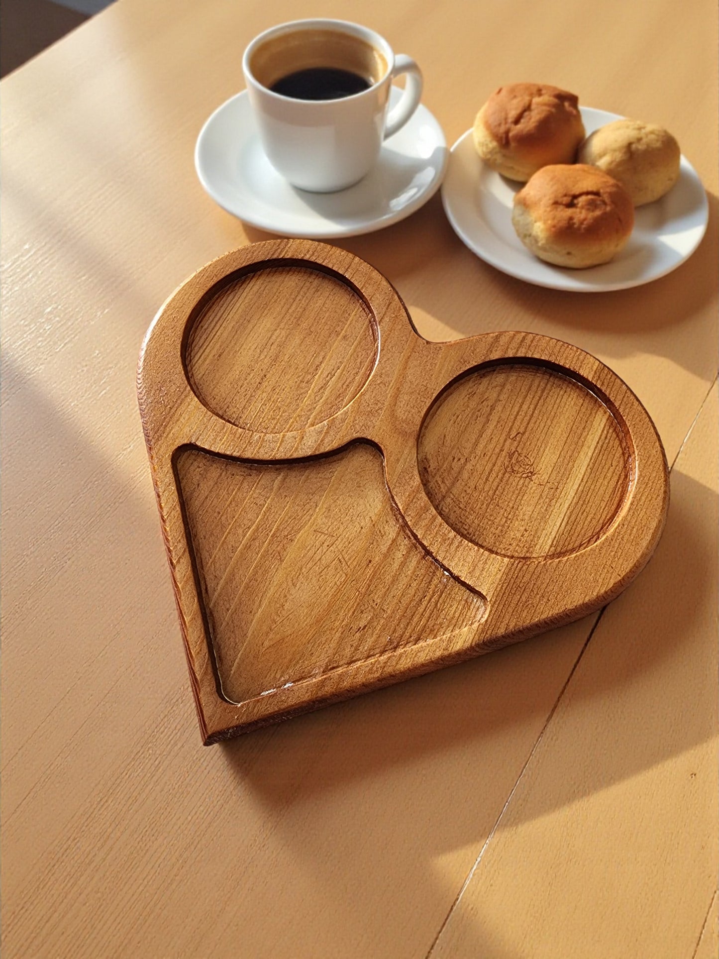 Engraved Wood Coffee & Tea Serving Board
