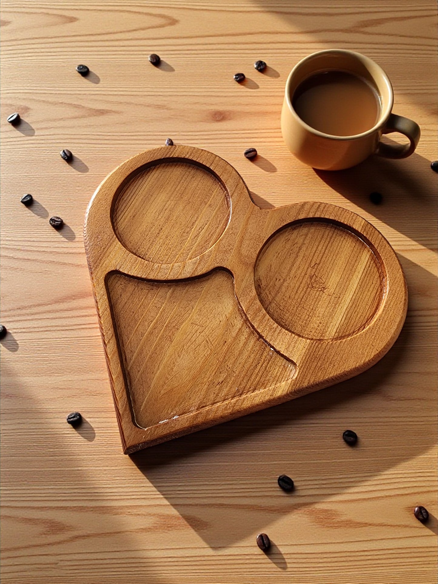 Engraved Wood Coffee & Tea Serving Board
