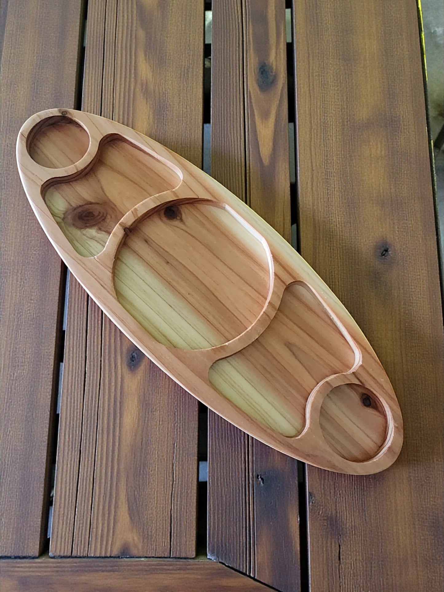 Wooden serving -snack Tray