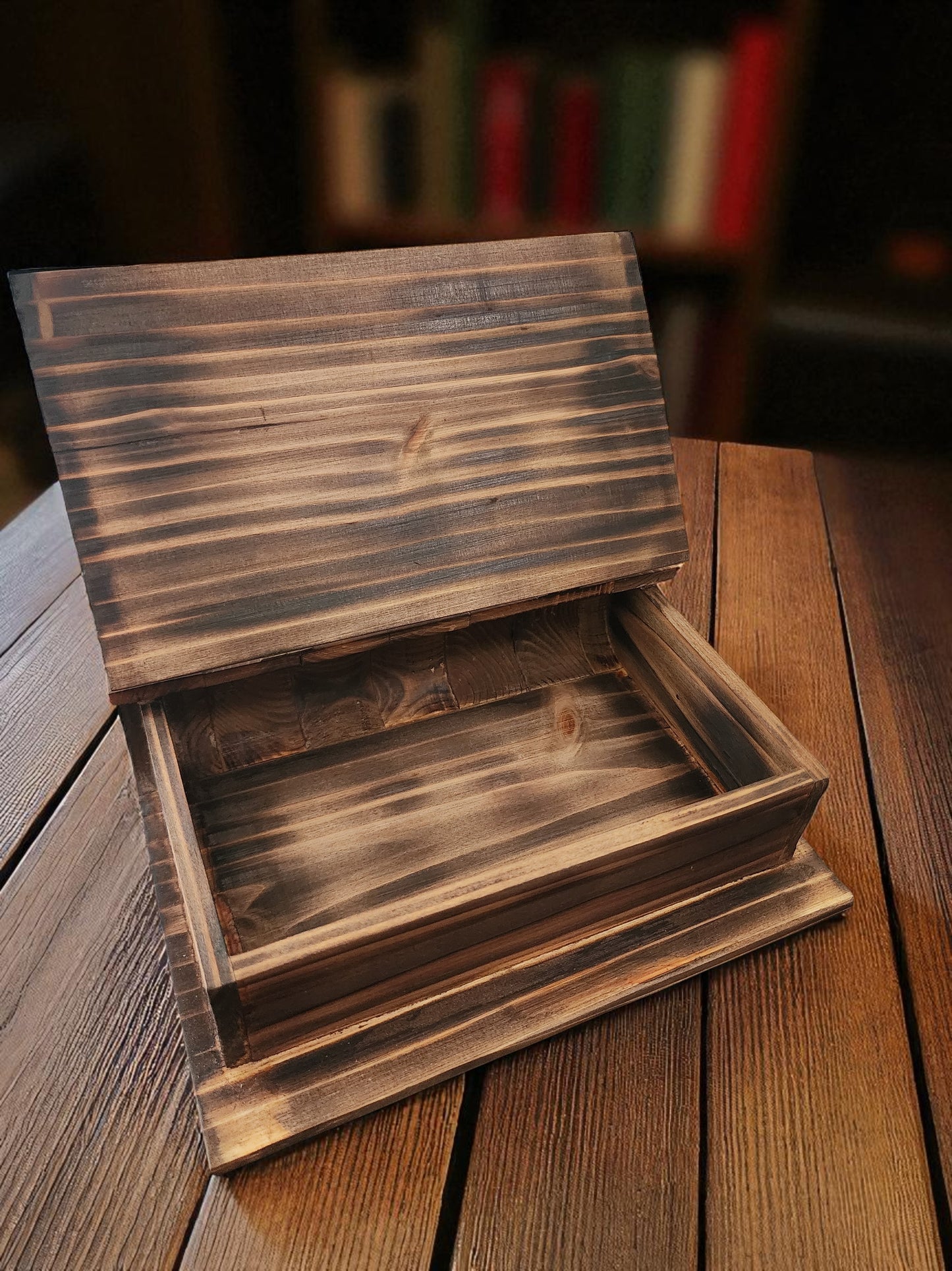 Handmade Wooden book - box