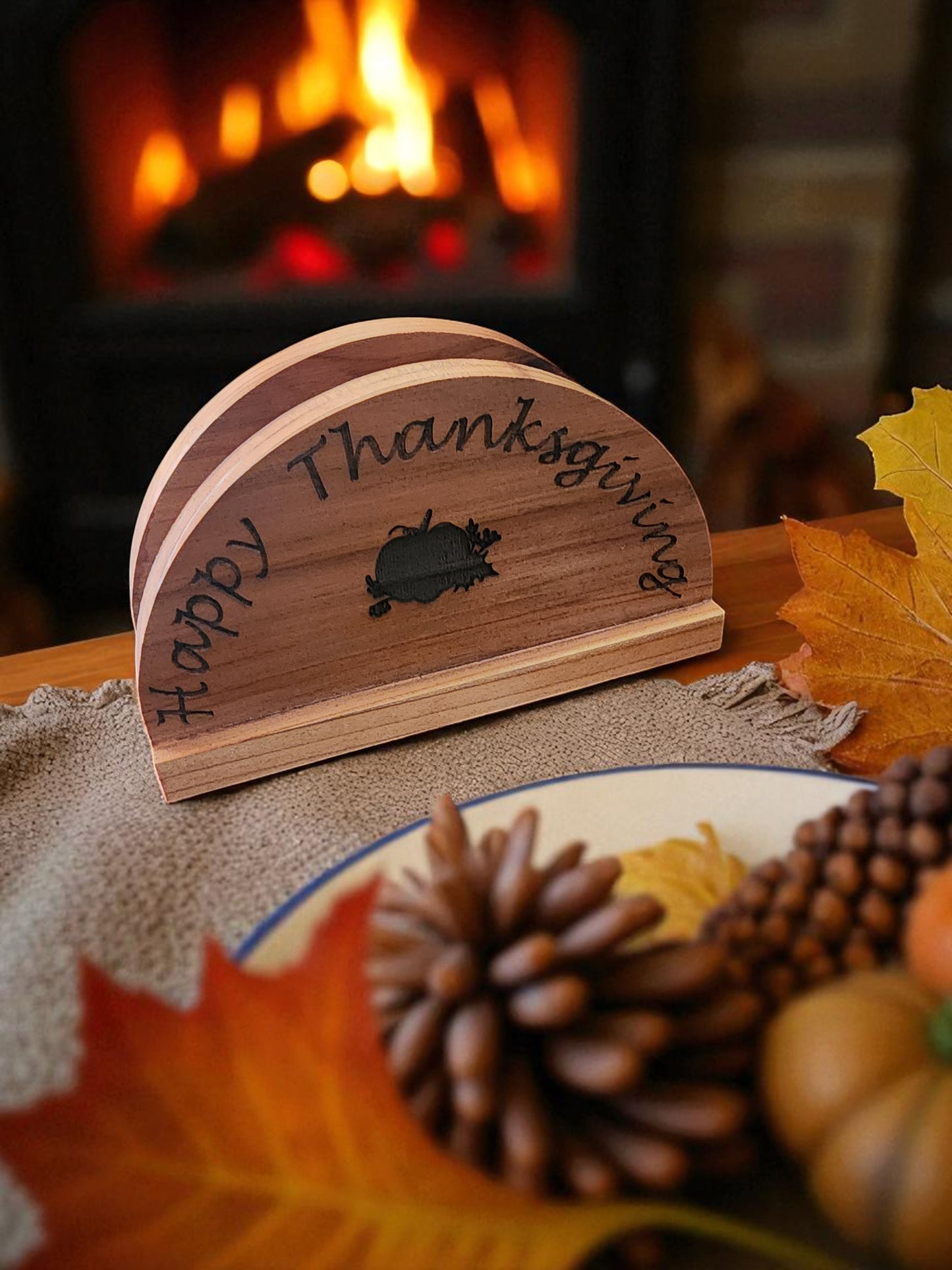 Handmade Wooden Napkin Holder