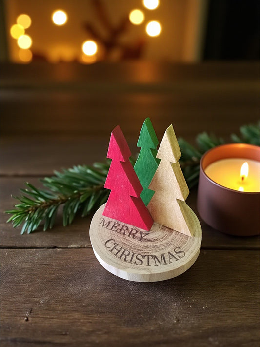 Handmade Wood Mini Christmas Tree
